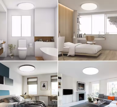 Waterdichte LED Plafondlamp Badkamer – Ronde LED Plafondverlichting 18W / 30W / 40W voor Keuken, Woonkamer en Toilet