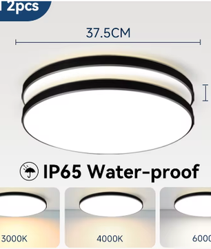 Waterdichte LED Plafondlamp Badkamer – Ronde LED Plafondverlichting 18W / 30W / 40W voor Keuken, Woonkamer en Toilet