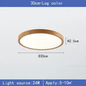 Ronde LED Plafondlamp met Houtnerf – Ultradun Design met 3 Lichtkleuren