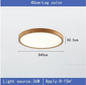 Ronde LED Plafondlamp met Houtnerf – Ultradun Design met 3 Lichtkleuren