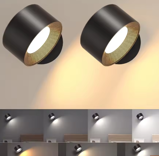 Magnetische LED Wandlamp – Draadloze Wandverlichting met Oplaadbare Batterij en 3 Lichtkleuren