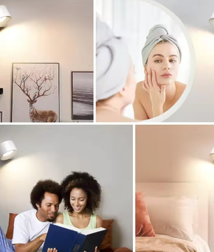 Magnetische LED Wandlamp – Draadloze Wandverlichting met Oplaadbare Batterij en 3 Lichtkleuren