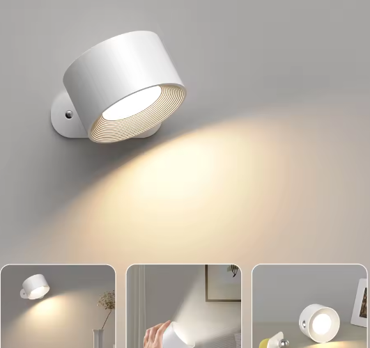 Magnetische LED Wandlamp – Draadloze Wandverlichting met Oplaadbare Batterij en 3 Lichtkleuren