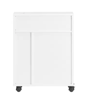 Smalle Badkamer Nisplank – Trolley met 2 Schuifdeuren en Klep