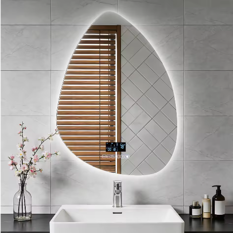 Slimme Waterdruppel LED Badkamerspiegel met Anticondens en Touchbediening