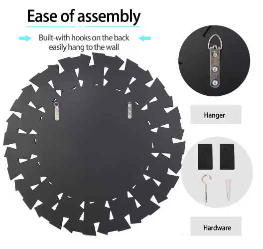 Unieke Sunburst Wandspiegel Rond 80 cm – Zilver Decoratief