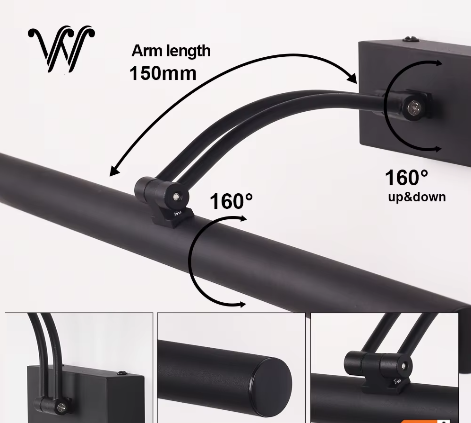 LED Badkamer Wandlamp Bedraad 40–100 cm – Modern en Vochtbestendig