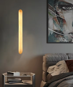 Minimalistische Marmeren Wandlamp – Art Deco Stijl