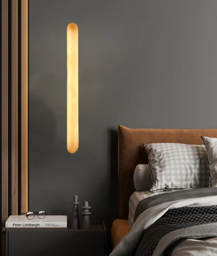 Minimalistische Marmeren Wandlamp – Art Deco Stijl