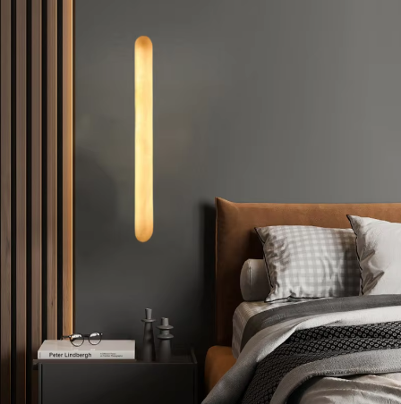 Minimalistische Marmeren Wandlamp – Art Deco Stijl