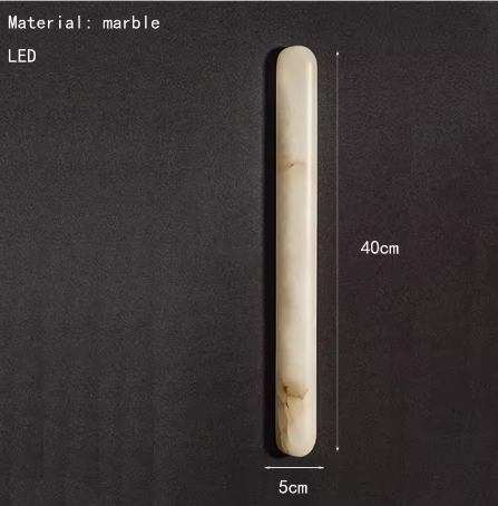 Minimalistische Marmeren Wandlamp – Art Deco Stijl