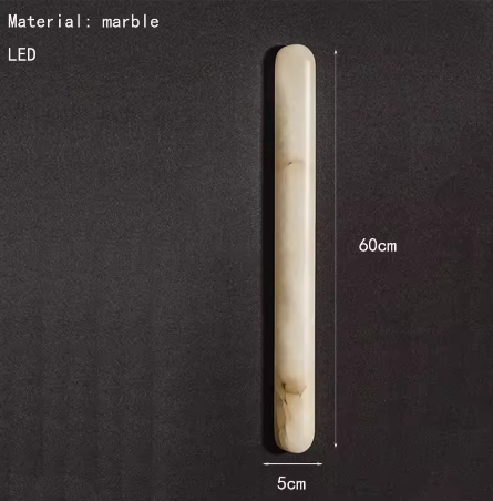 Minimalistische Marmeren Wandlamp – Art Deco Stijl