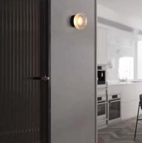 candinavische Minimalistische Ronde Wandlamp – Moderne LED Wandverlichting voor Gang, Slaapkamer en Hotelinterieur