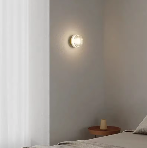 candinavische Minimalistische Ronde Wandlamp – Moderne LED Wandverlichting voor Gang, Slaapkamer en Hotelinterieur