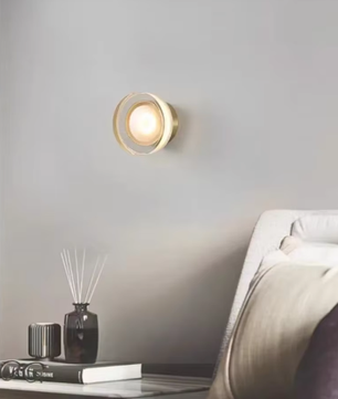 candinavische Minimalistische Ronde Wandlamp – Moderne LED Wandverlichting voor Gang, Slaapkamer en Hotelinterieur