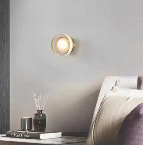 candinavische Minimalistische Ronde Wandlamp – Moderne LED Wandverlichting voor Gang, Slaapkamer en Hotelinterieur