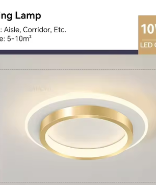 Moderne LED Plafondlamp voor Gang, Trap en Slaapkamer