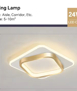 Moderne LED Plafondlamp voor Gang, Trap en Slaapkamer