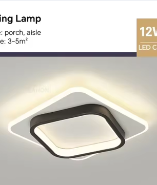 Moderne LED Plafondlamp voor Gang, Trap en Slaapkamer