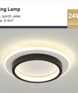 Moderne LED Plafondlamp voor Gang, Trap en Slaapkamer