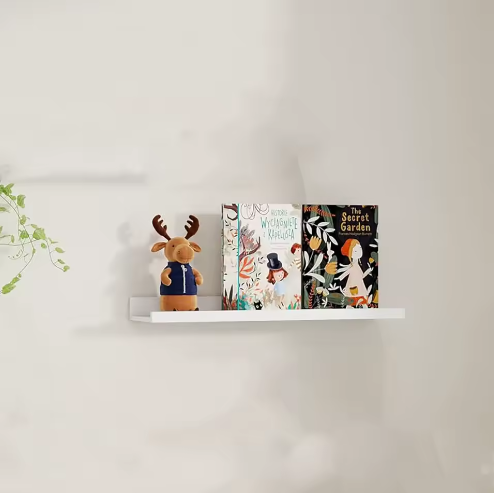 Zwevende badkamerplanken zonder boren – Wandplank voor opslag en decoratie in badkamer, keuken en woonkamer