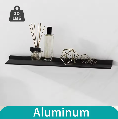 Zwevende badkamerplanken zonder boren – Wandplank voor opslag en decoratie in badkamer, keuken en woonkamer