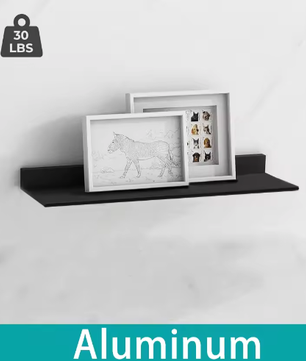 Zwevende badkamerplanken zonder boren – Wandplank voor opslag en decoratie in badkamer, keuken en woonkamer