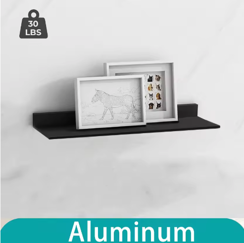 Zwevende badkamerplanken zonder boren – Wandplank voor opslag en decoratie in badkamer, keuken en woonkamer