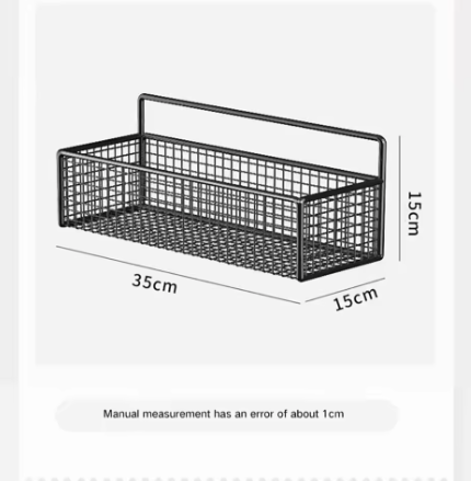 Badkameropbergrek zonder boren – Wandgemonteerd opbergrek voor handdoeken en toiletartikelen