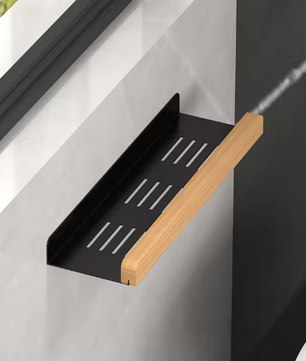 Opbergrek voor badkamer en woonkamer – Wandgemonteerd opbergrek zonder boren voor boven het toilet