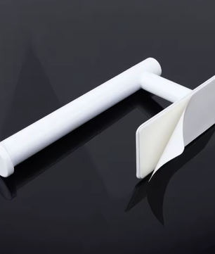 Roestvrijstalen Papierhouder Wit – Zelfklevend Wandmontage Tissue Plank