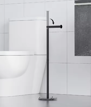 Verticale Toiletrolhouder – Verplaatsbare Vloerstaande Tissuehouder voor Badkamer en Keuken