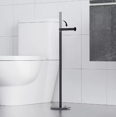 Verticale Toiletrolhouder – Verplaatsbare Vloerstaande Tissuehouder voor Badkamer en Keuken