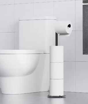 Verticale Toiletrolhouder – Verplaatsbare Vloerstaande Tissuehouder voor Badkamer en Keuken
