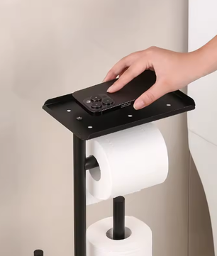 Vrijstaande Toiletrolhouder – Moderne Multifunctionele Badkameroplossing