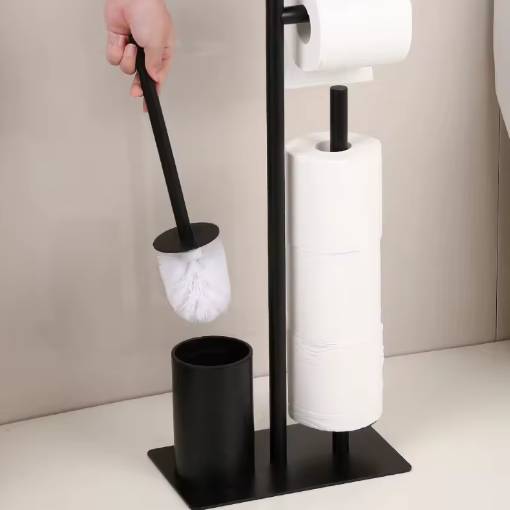 Vrijstaande Toiletrolhouder – Moderne Multifunctionele Badkameroplossing