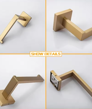 304 RVS Toiletrolhouder – Wandmontage Mat Zwart, Modern