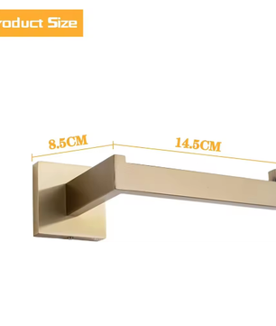 304 RVS Toiletrolhouder – Wandmontage Mat Zwart, Modern