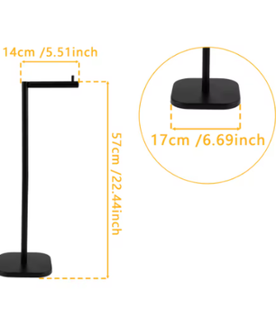 Vrijstaande Toiletrolhouder – RVS Papierstandaard Badkamer
