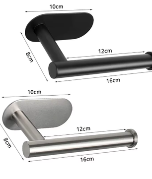 Zelfklevende Wandgemonteerde Toiletrolhouder van RVS – Zonder Boren, Ruimtebesparend Design