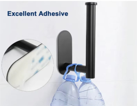 Zelfklevende Wandgemonteerde Toiletrolhouder van RVS – Zonder Boren, Ruimtebesparend Design