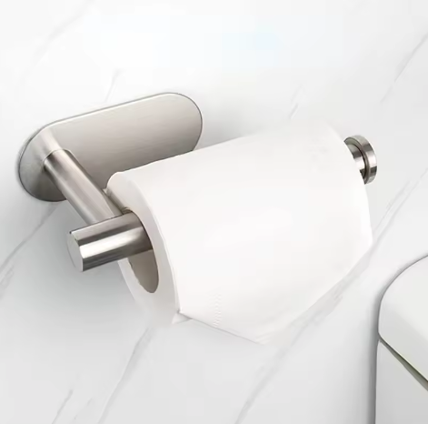 Zelfklevende Wandgemonteerde Toiletrolhouder van RVS – Zonder Boren, Ruimtebesparend Design
