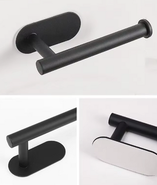 Zelfklevende Wandgemonteerde Toiletrolhouder van RVS – Zonder Boren, Ruimtebesparend Design