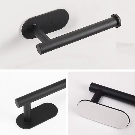 Zelfklevende Wandgemonteerde Toiletrolhouder van RVS – Zonder Boren, Ruimtebesparend Design