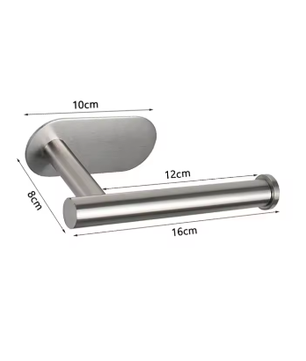 Zelfklevende Wandgemonteerde Toiletrolhouder van RVS – Zonder Boren, Ruimtebesparend Design