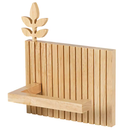 Bladvorm Wand Toiletrolhouder – Decoratieve Papierhouder voor Badkamer en Keuken