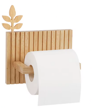Bladvorm Wand Toiletrolhouder – Decoratieve Papierhouder voor Badkamer en Keuken