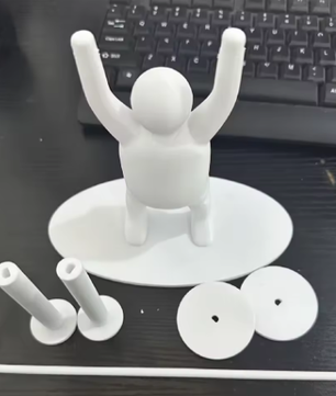Grappige Gewichtheffer Toiletrolhouder – Vrijstaand 3D-Geprint Design