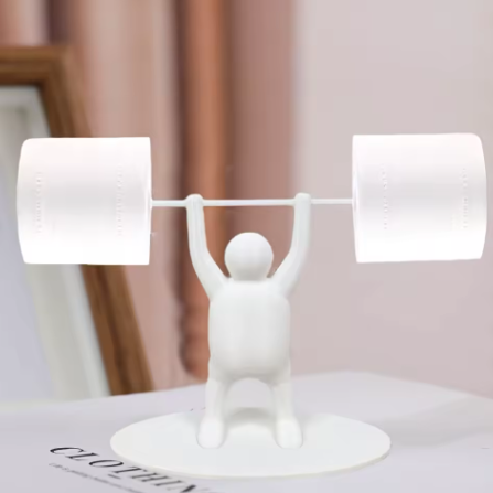 Grappige Gewichtheffer Toiletrolhouder – Vrijstaand 3D-Geprint Design
