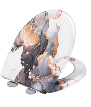 O-Vormige WC-Bril met Toiletdeksel – Soft-Close, Quick Release en Duurzaam Materiaal